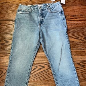 Good American Good Girlfriend Jeans detailed hem size 12/31
